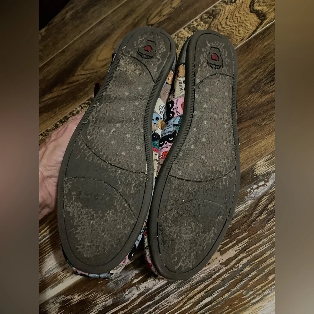 Skechers BOBS Multicolor Cat Slip-On Shoes Size 10 - Picture 6 of 9